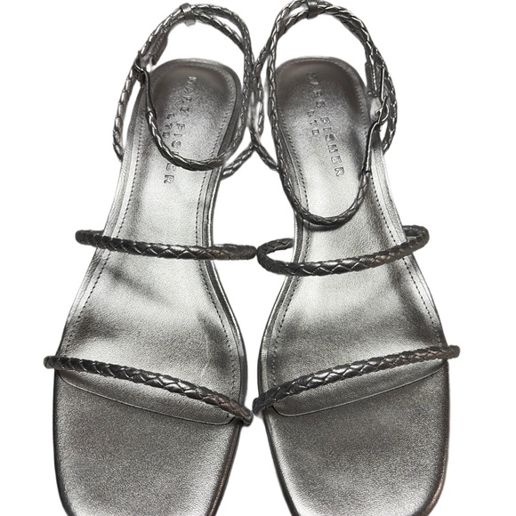 Marc fisher Elegant Silver Strappy Heels - Picture 3 of 3